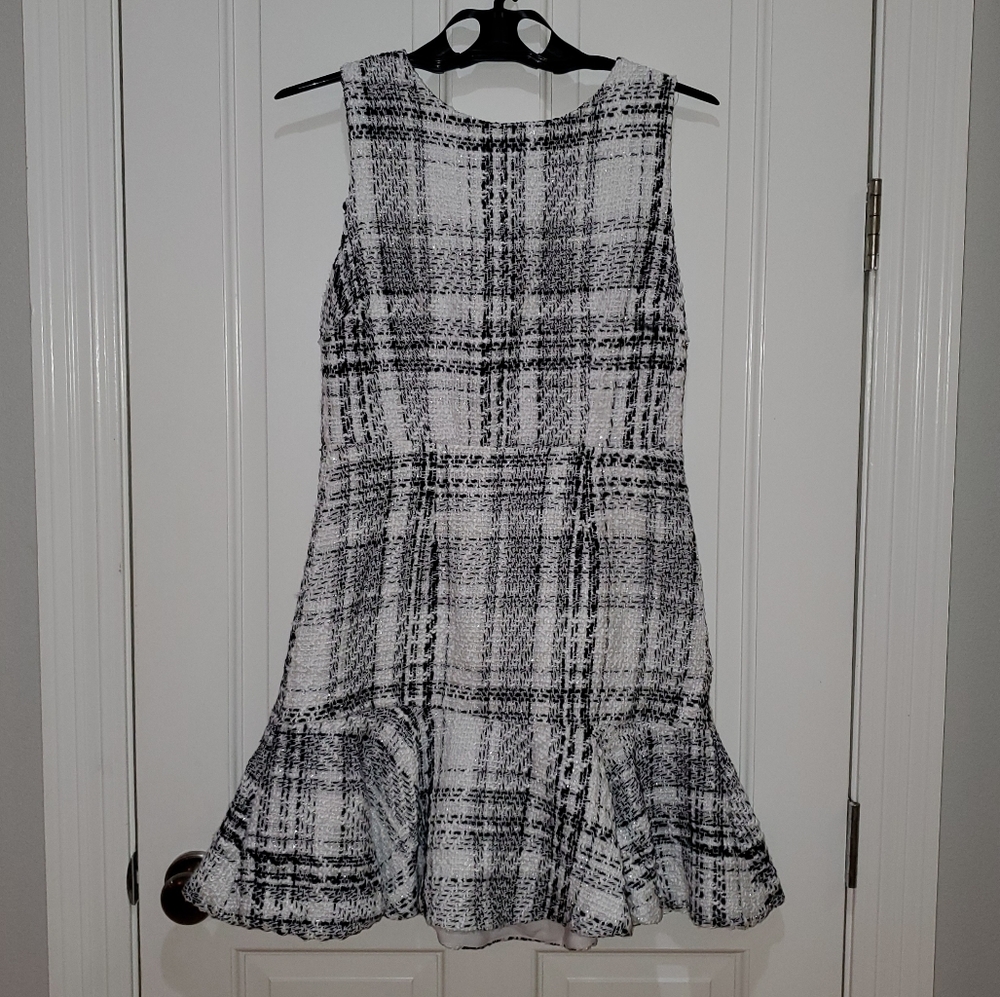 2 for 20$👈B. Darlin White and Black Plaid Dress